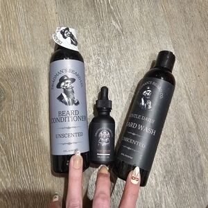 Trio Set From DeadMans Beard Co. Wash Conditioner Oil